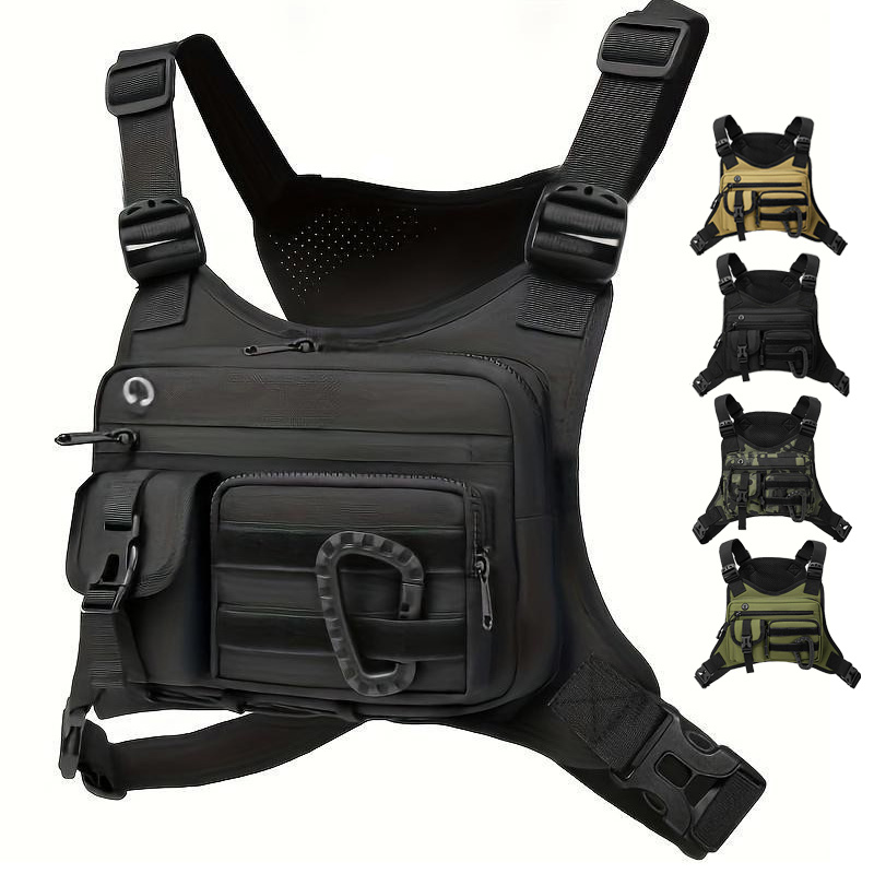 Urban Backpack Tactical - アウトドアスポーツチェストバッグベスト メンズ レディース バックパック 多ポケット 旅行