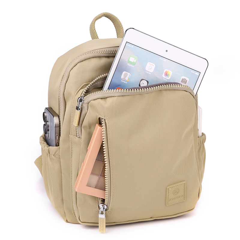 Canvas Backpack Casual - 女性用バックパック,防水トラベルバッグ,ワンショルダーストラップ,デザイナーカジュアルバックパック,軽量,小型,ソフト,盗難防止,高級