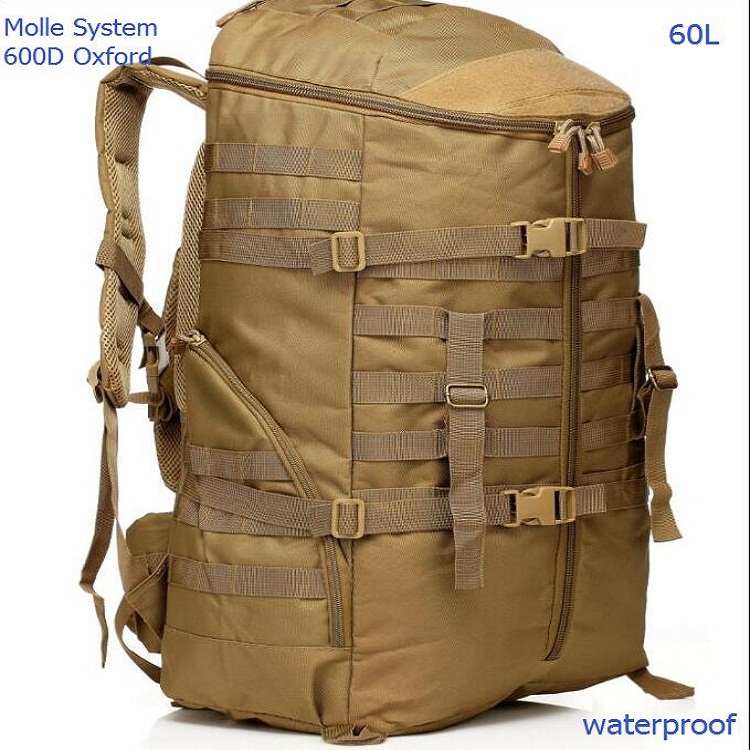 NOVRA 65L MOLLE ハイキングバックパック - Hiking Backpack Waterproof のレビューと価格