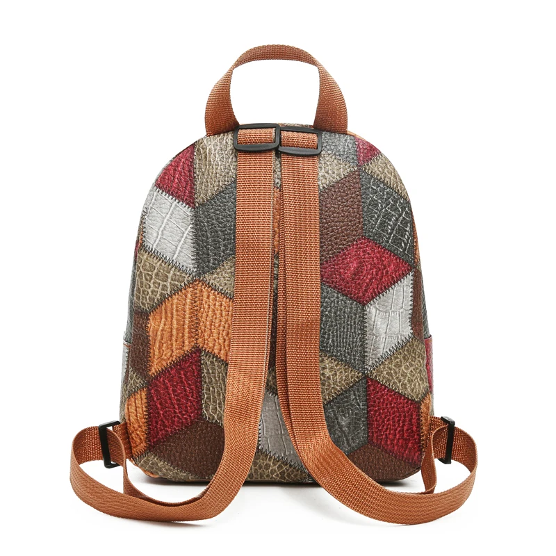 スタイリッシュなパッチワークデザインのレディースバックパック - Fashion Backpack Women のレビューと価格