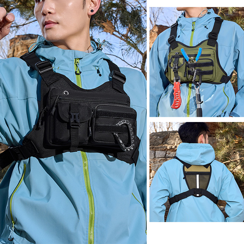 アウトドアスポーツチェストバッグベスト メンズ レディース  - Urban Backpack Tactical のレビューと価格