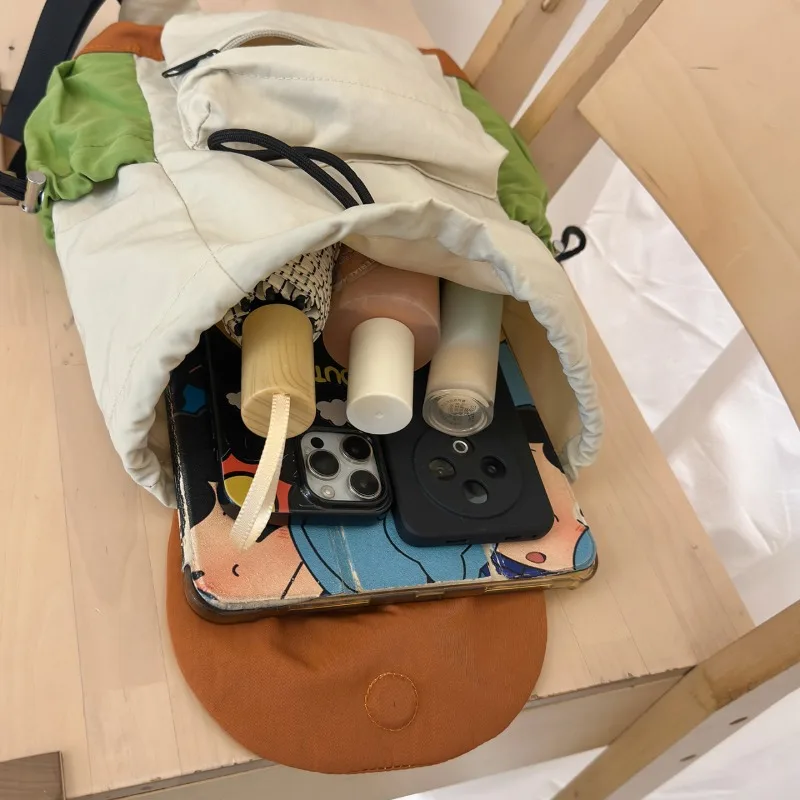 アウトドアファッション、ドローストリング付きバックパック、韓 - Fashion Backpack Women のレビューと価格